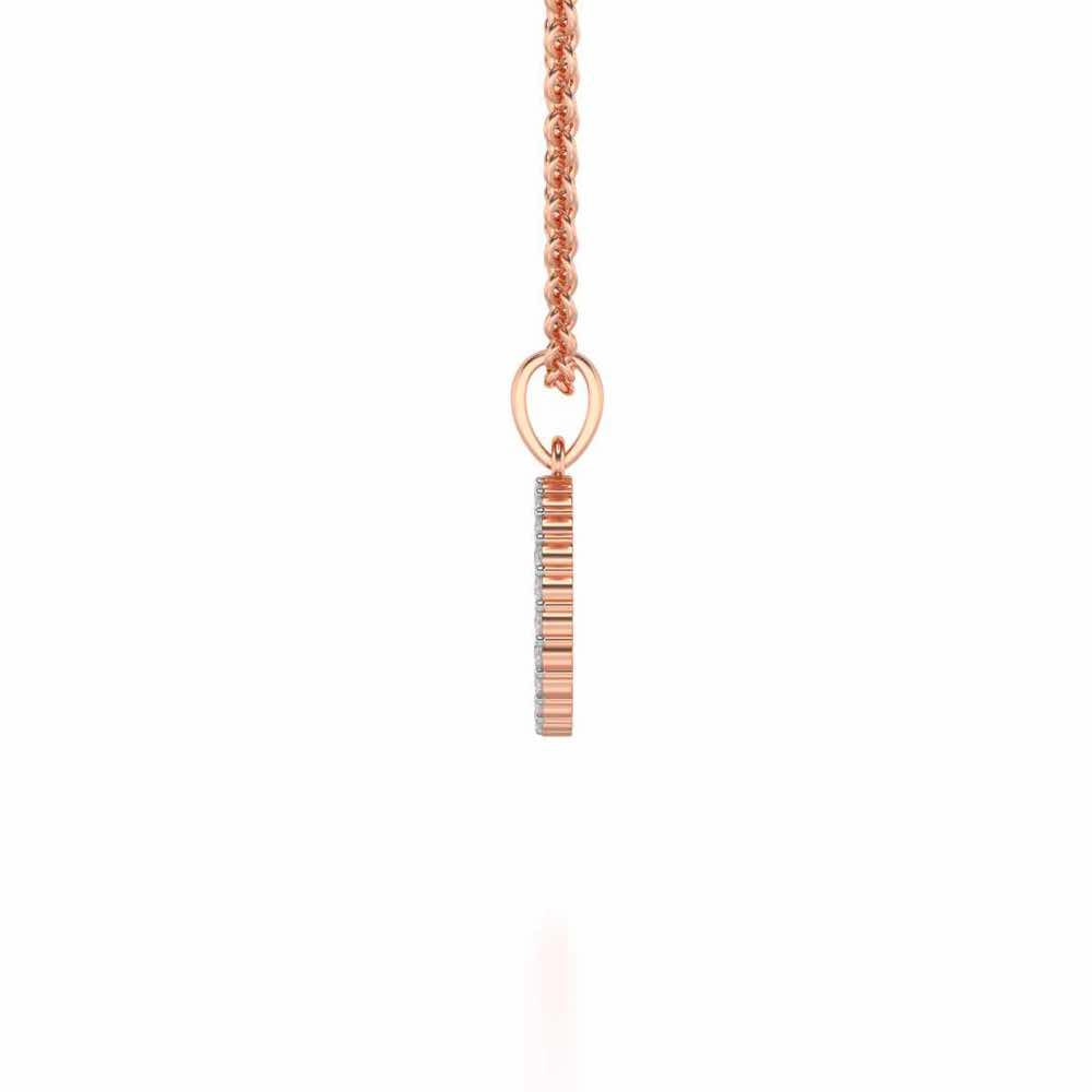 Radhe Silver Pendant - Rose Gold - Image 3