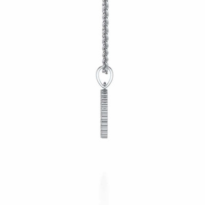 Radhe Silver Pendant - White Gold - Image 3