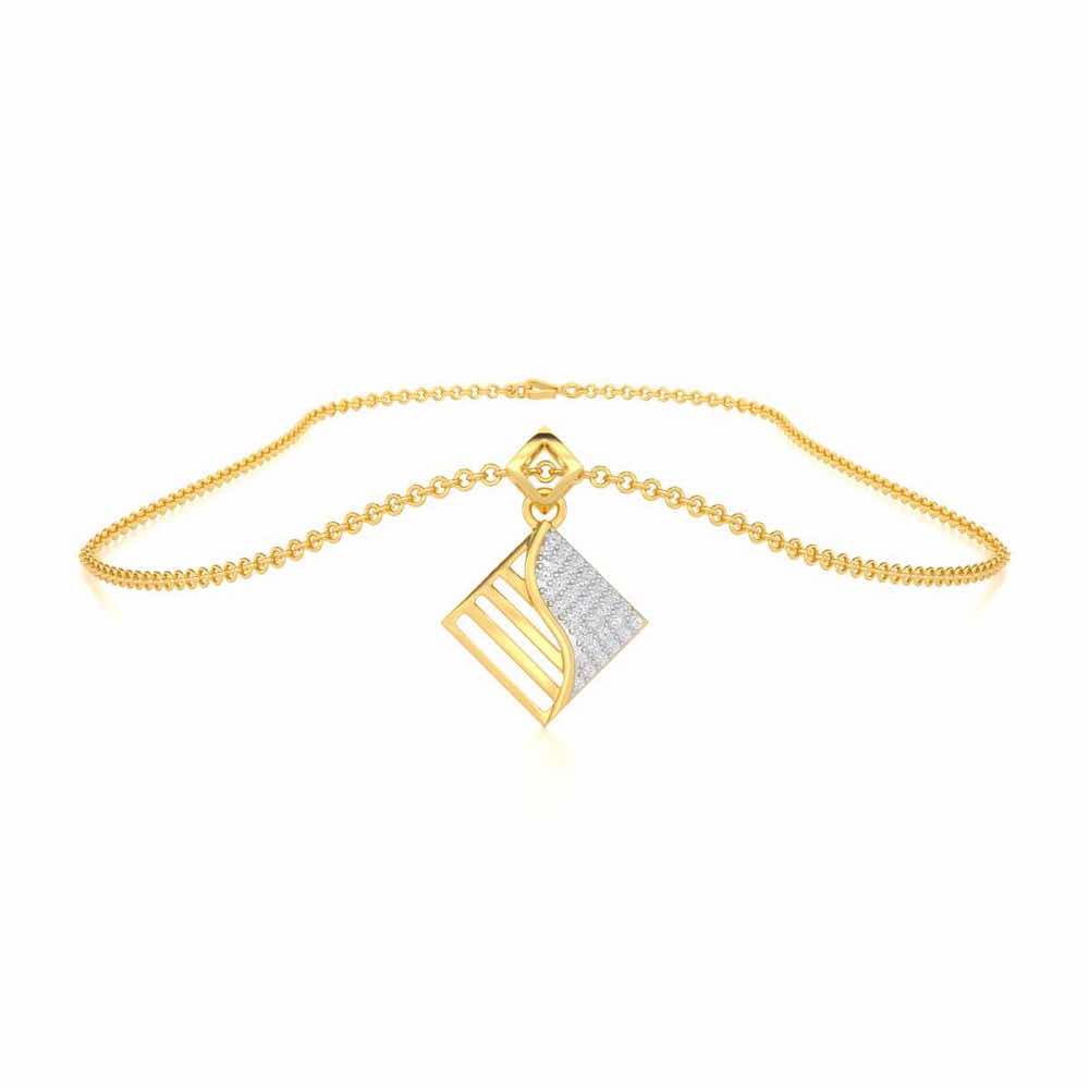 Radiant Bliss Silver Pendant - Yellow Gold - Image 3