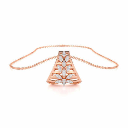 Radiant Charm Silver Pendant - Rose Gold - Image 3