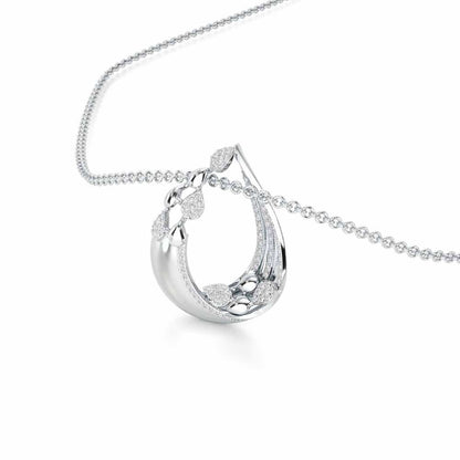 Radiant Gleam Silver Pendant - White Gold - Image 2