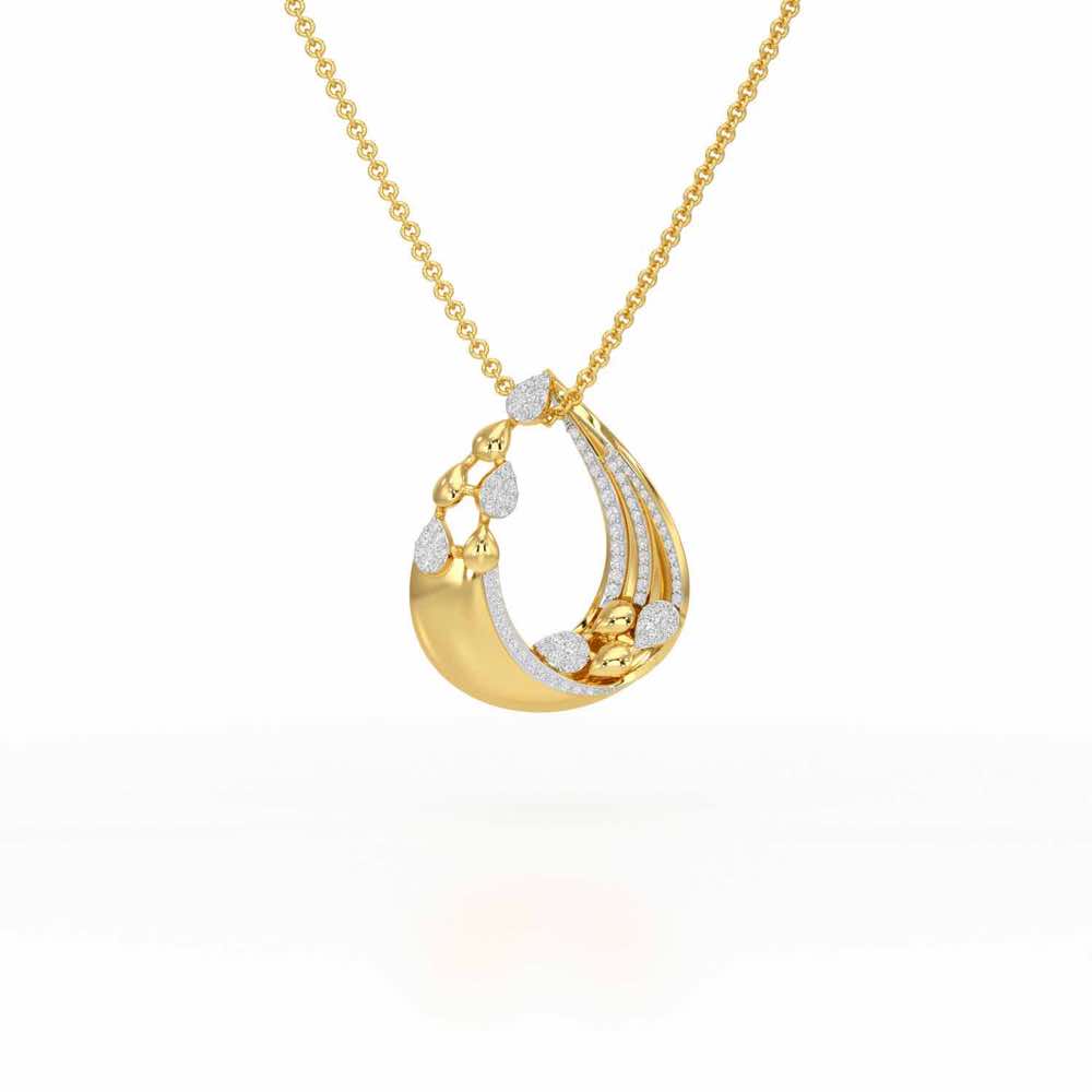 Radiant Gleam Silver Pendant - Yellow Gold - Image 1