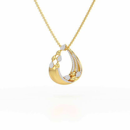 Radiant Gleam Silver Pendant - Yellow Gold - Image 1