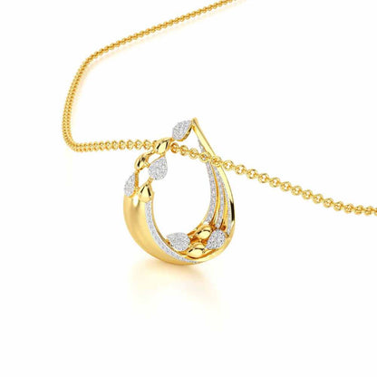 Radiant Gleam Silver Pendant - Yellow Gold - Image 2