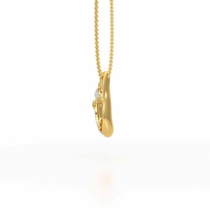 Radiant Gleam Silver Pendant - Yellow Gold - Image 4