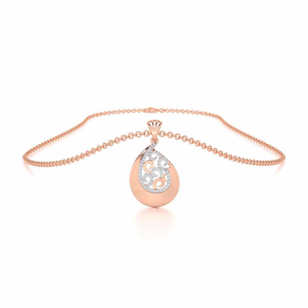 Radiant Harmony Silver Pendant - Rose Gold - Image 3