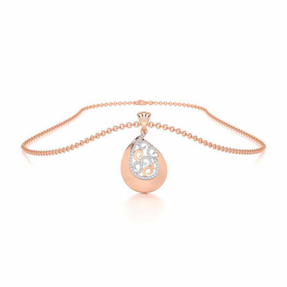 Radiant Harmony Silver Pendant - Rose Gold - Image 3