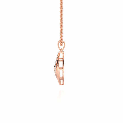Radiant Harmony Silver Pendant - Rose Gold - Image 4