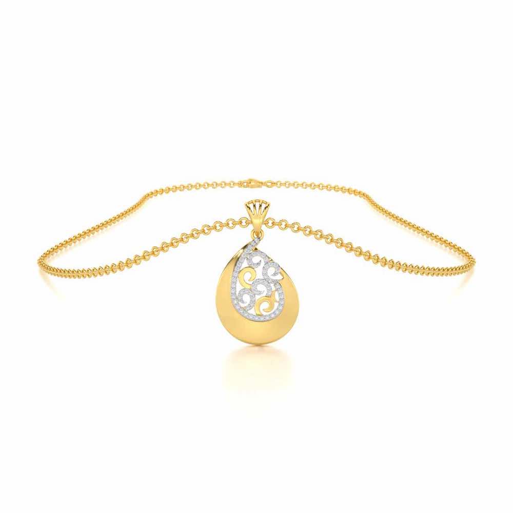 Radiant Harmony Silver Pendant - Yellow Gold - Image 3