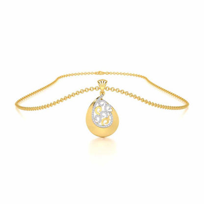 Radiant Harmony Silver Pendant - Yellow Gold - Image 3