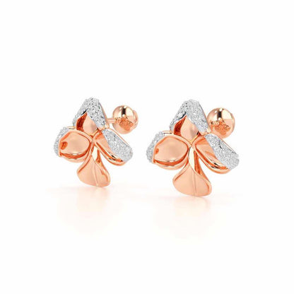 Radiant Luminary Silver Earrings - Rose Gold - Image 3