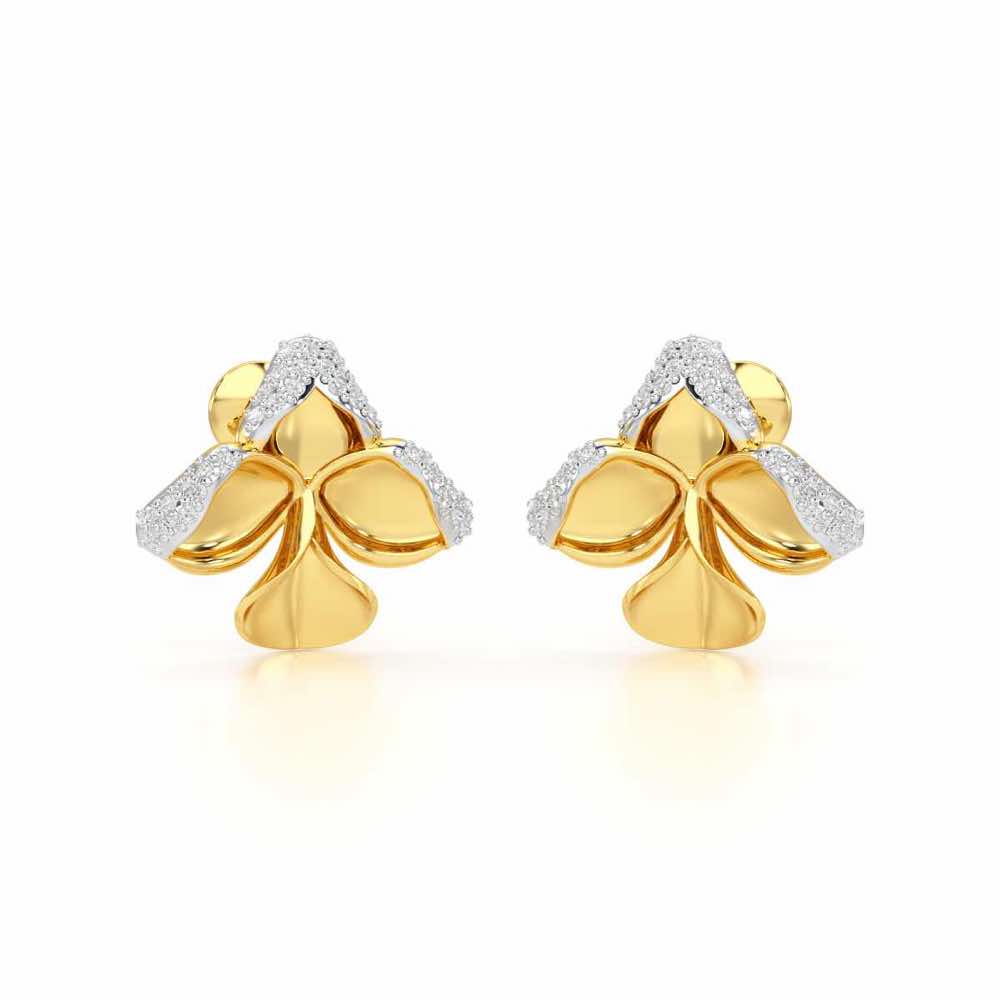 Radiant Luminary Silver Earrings - Yellow Gold - Image 2