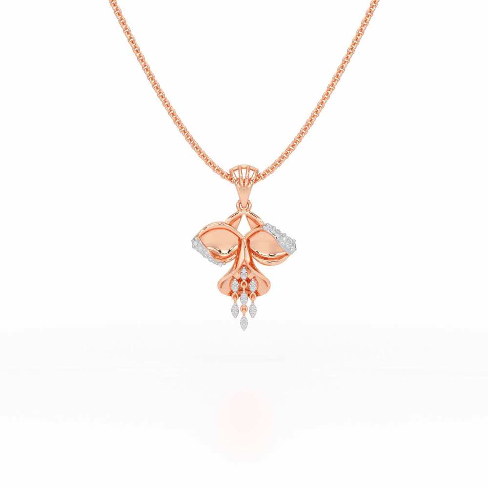 Radiant Luminary Silver Pendant - Rose Gold - Image 1