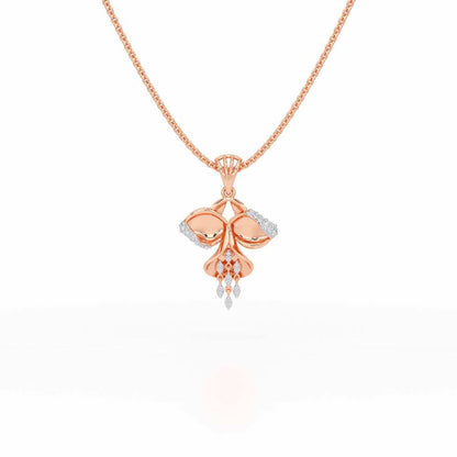 Radiant Luminary Silver Pendant - Rose Gold - Image 1