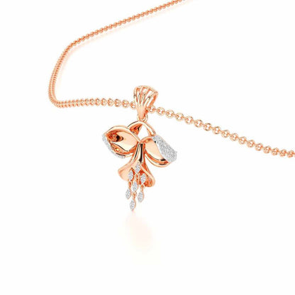 Radiant Luminary Silver Pendant - Rose Gold - Image 2