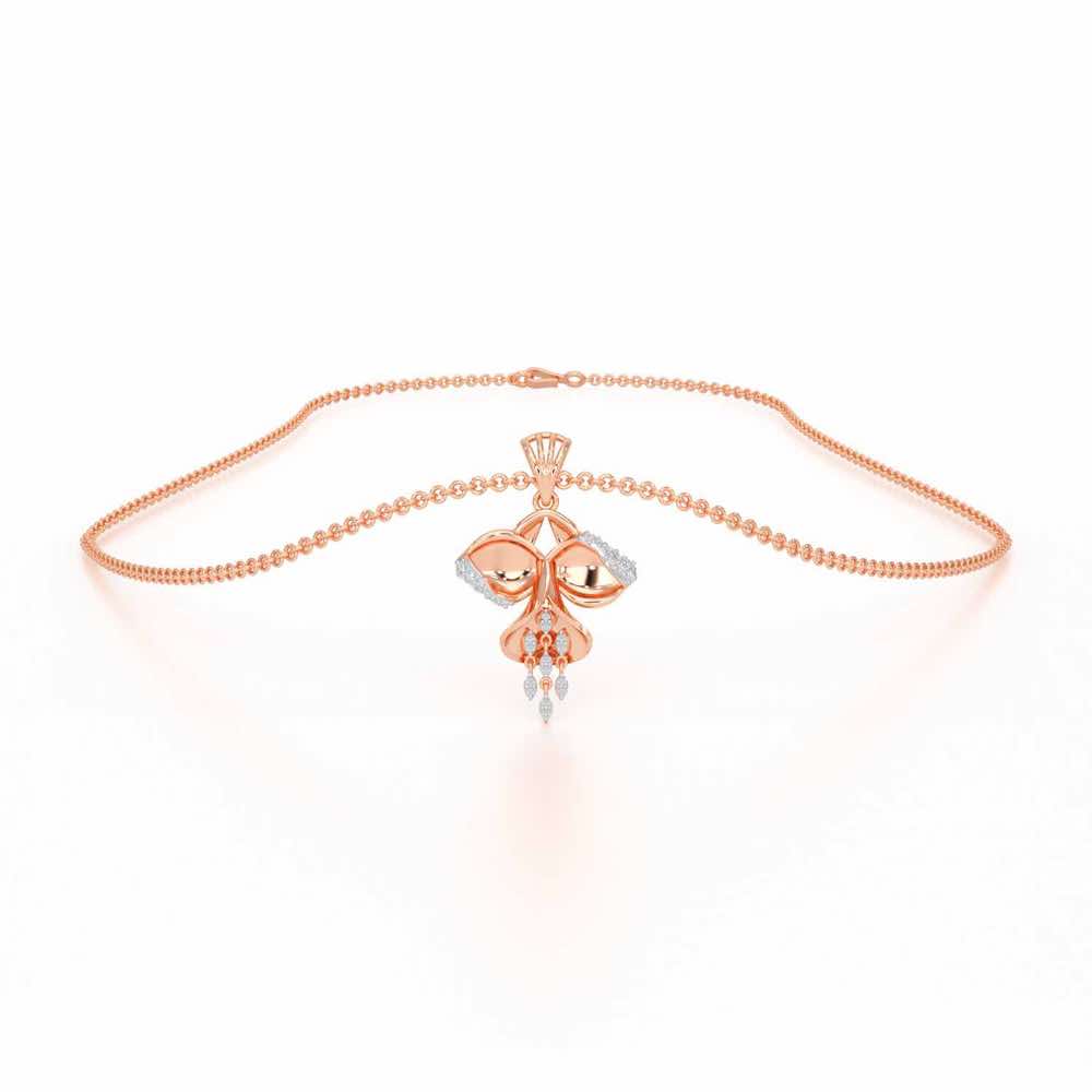 Radiant Luminary Silver Pendant - Rose Gold - Image 3