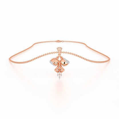 Radiant Luminary Silver Pendant - Rose Gold - Image 3