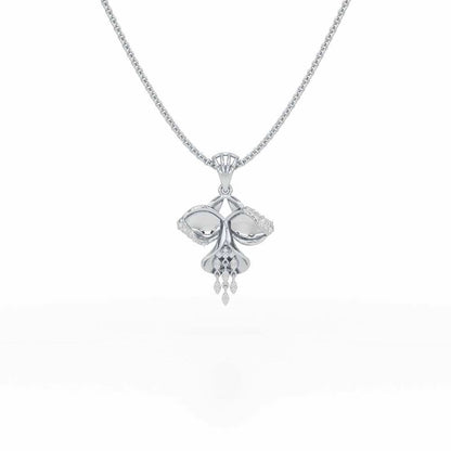 Radiant Luminary Silver Pendant - White Gold - Image 1