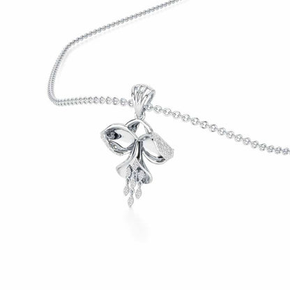 Radiant Luminary Silver Pendant - White Gold - Image 2
