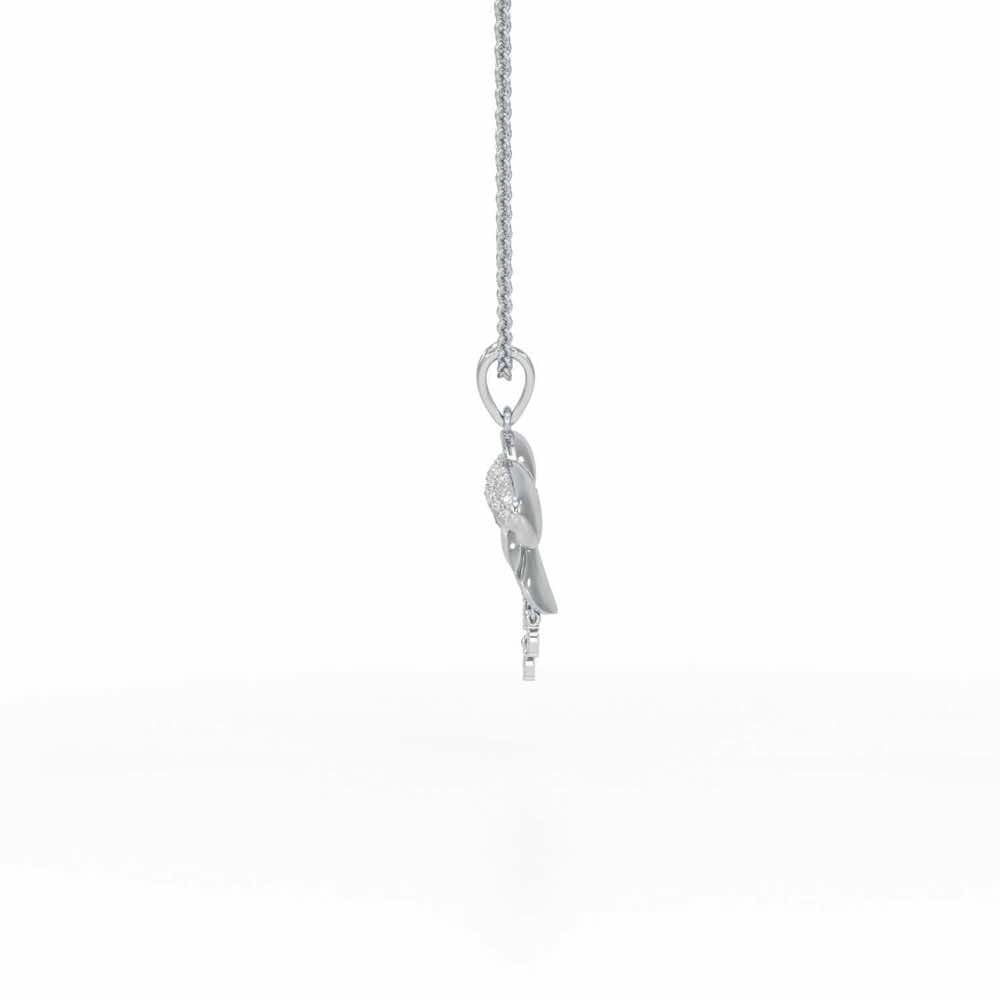 Radiant Luminary Silver Pendant - White Gold - Image 4