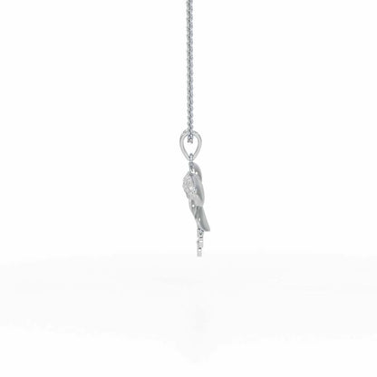 Radiant Luminary Silver Pendant - White Gold - Image 4