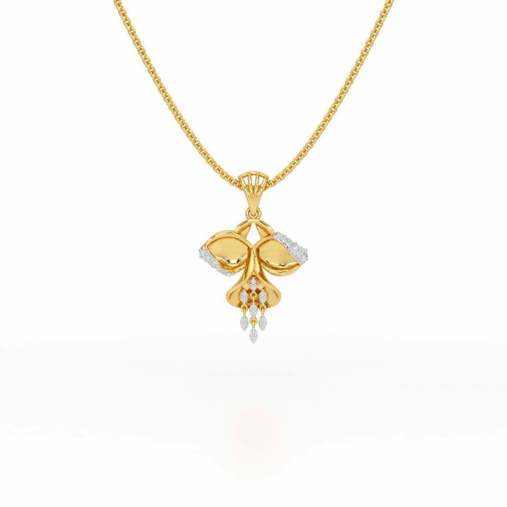 Radiant Luminary Silver Pendant - Yellow Gold - Image 1