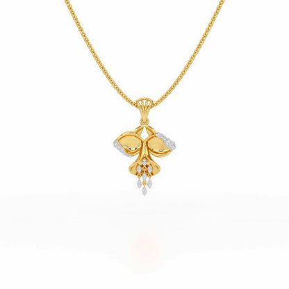 Radiant Luminary Silver Pendant - Yellow Gold - Image 1