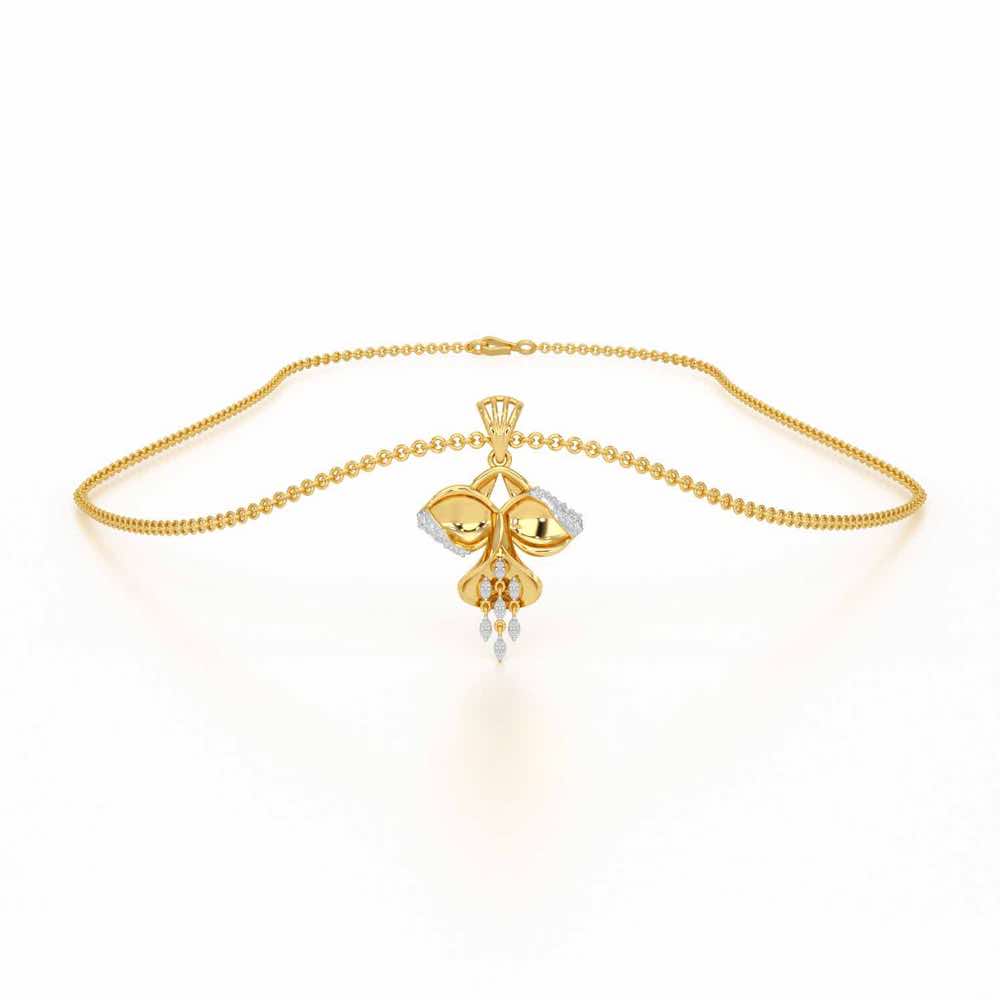 Radiant Luminary Silver Pendant - Yellow Gold - Image 3
