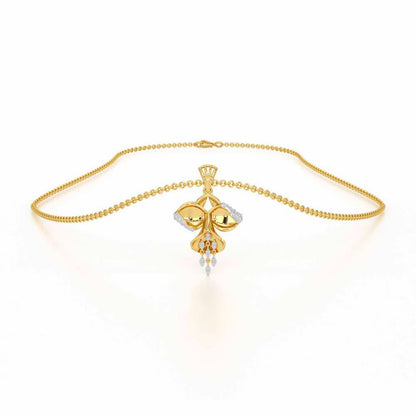 Radiant Luminary Silver Pendant - Yellow Gold - Image 3