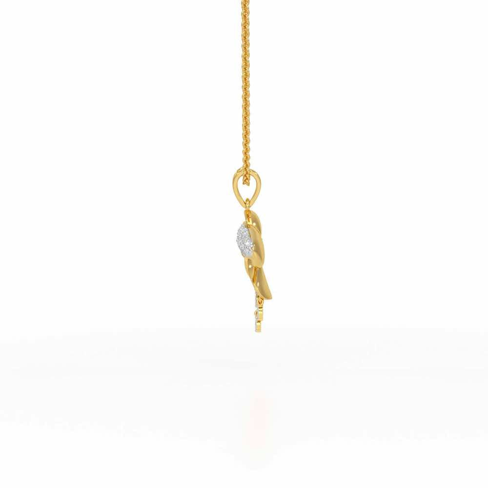 Radiant Luminary Silver Pendant - Yellow Gold - Image 4