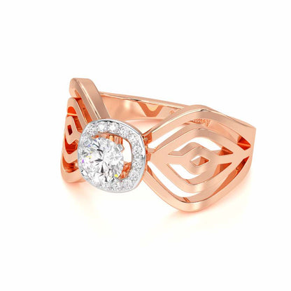Radiant Majesty Solitaire Ring - Rose Gold - Image 2