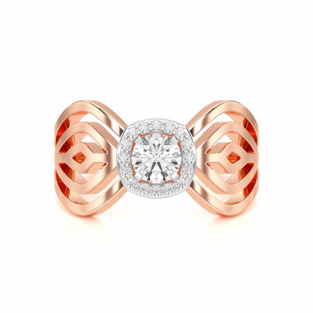 Radiant Majesty Solitaire Ring - Rose Gold - Image 4