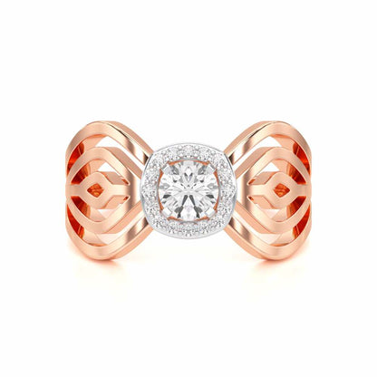 Radiant Majesty Solitaire Ring - Rose Gold - Image 4