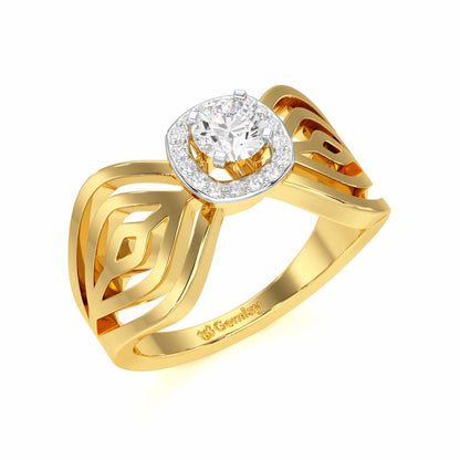Radiant Majesty Solitaire Ring - Yellow Gold - Image 1
