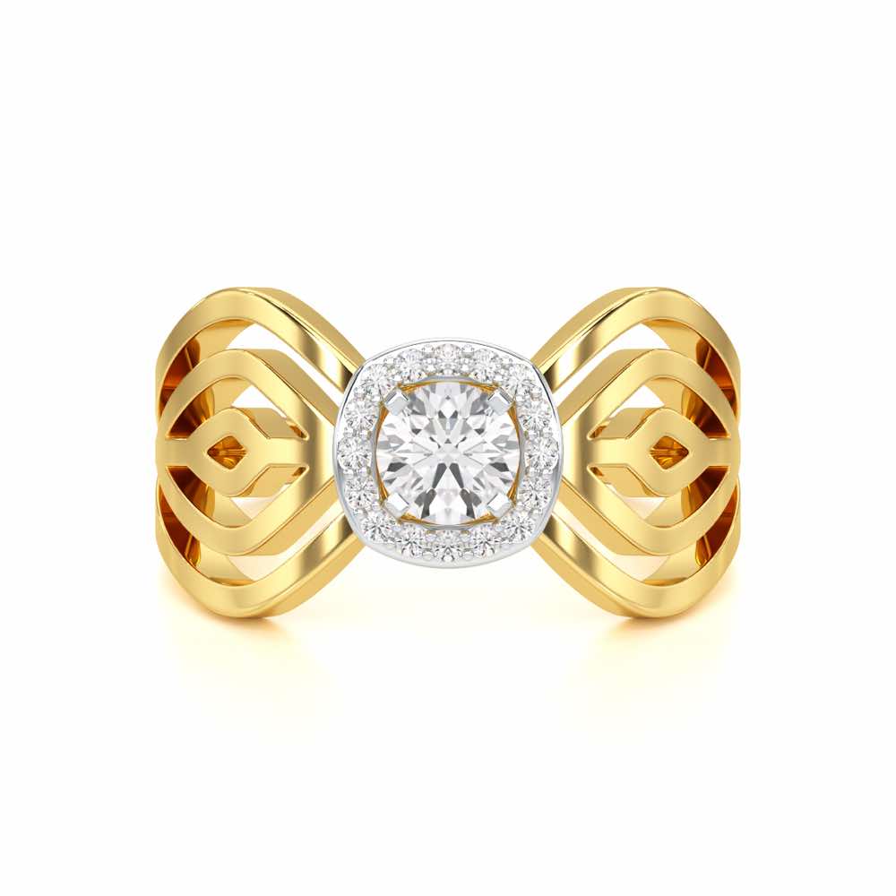 Radiant Majesty Solitaire Ring - Yellow Gold - Image 4
