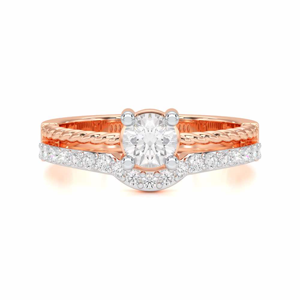 Radiant Mirage Solitaire Ring - Rose Gold - Image 4