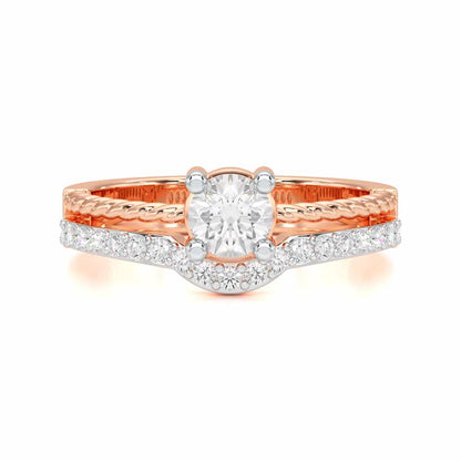 Radiant Mirage Solitaire Ring - Rose Gold - Image 4