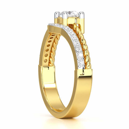 Radiant Mirage Solitaire Ring - Yellow Gold - Image 3