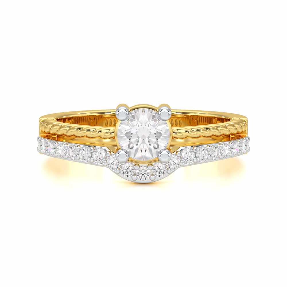 Radiant Mirage Solitaire Ring - Yellow Gold - Image 4