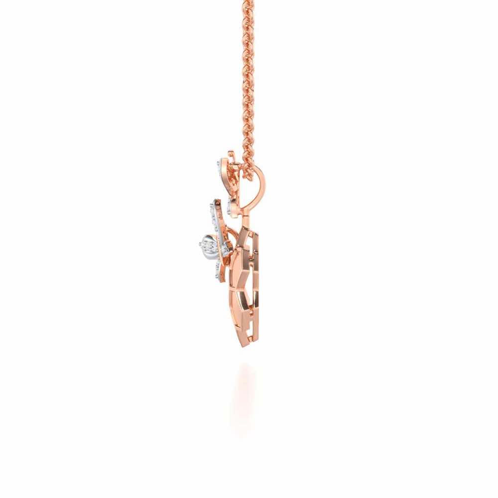 Radiant Nurture Silver Pendant - Rose Gold - Image 4