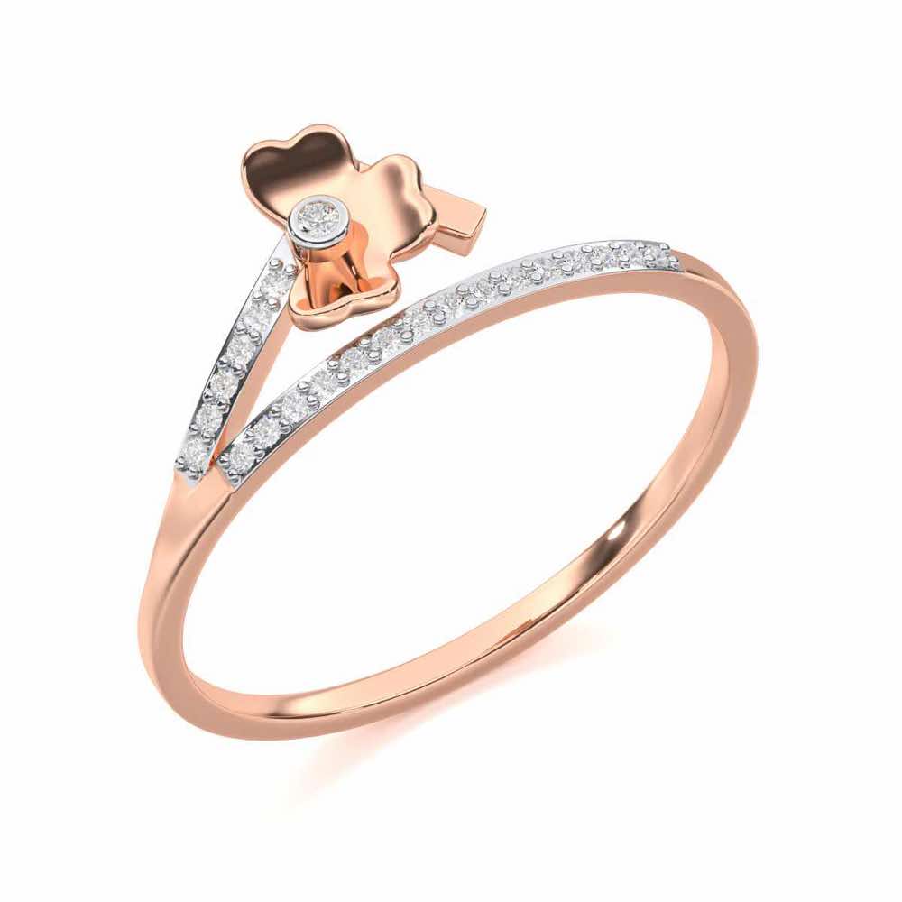 Radiant Reflections Silver Ring - Rose Gold - Image 1