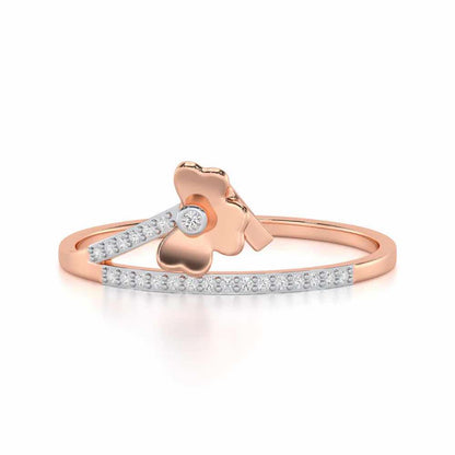 Radiant Reflections Silver Ring - Rose Gold - Image 4
