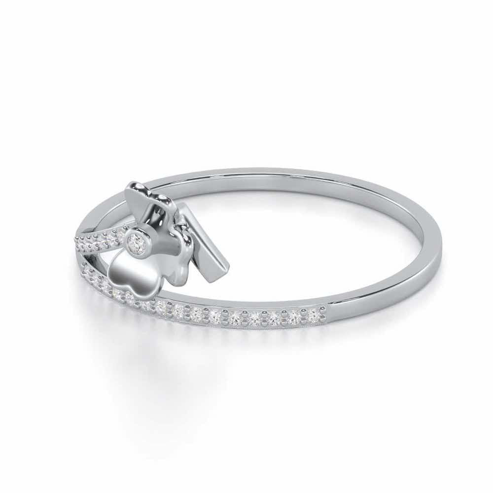 Radiant Reflections Silver Ring - White Gold - Image 2