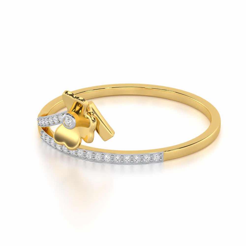 Radiant Reflections Silver Ring - Yellow Gold - Image 2