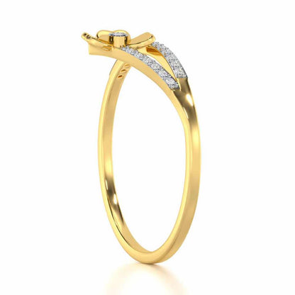 Radiant Reflections Silver Ring - Yellow Gold - Image 3