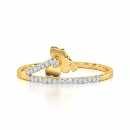 Radiant Reflections Silver Ring - Yellow Gold - Image 4