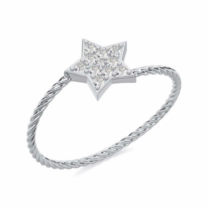 Radiant Royalty Silver Ring - White Gold - Image 1