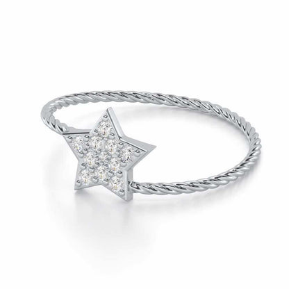 Radiant Royalty Silver Ring - White Gold - Image 2