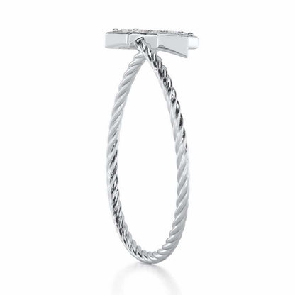 Radiant Royalty Silver Ring - White Gold - Image 3