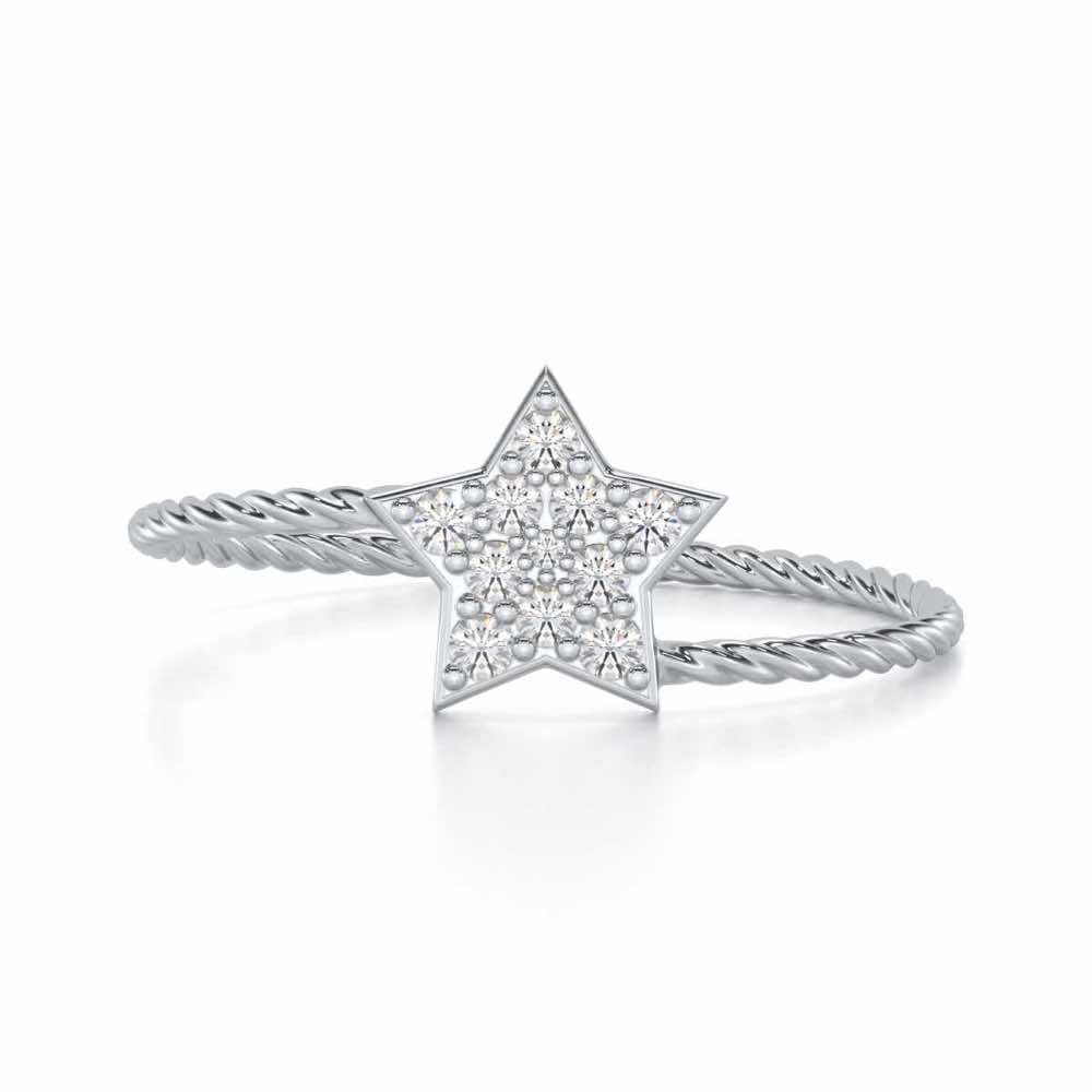 Radiant Royalty Silver Ring - White Gold - Image 4